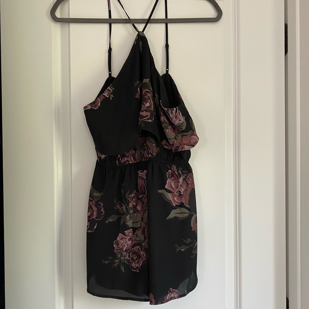 Black dressy romper